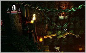 wspiąć się na górę po prawej stronie i stanąć na drugiej z zapadni - Etap 8- Throne of the Lost King | Opis przejścia Trine - Trine - poradnik do gry