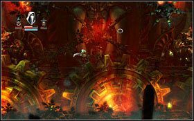 Dotrzesz w ten sposób do punktu kontrolnego #3 (obok niego natkniesz się na zapadnię otwierającą kratę powrotną, jednak wracanie się nie jest konieczne, jeśli wcześniej wszystko zebrałeś) - Etap 8- Throne of the Lost King | Opis przejścia Trine - Trine - poradnik do gry