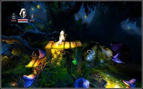 Rozpoczynając etap kierujemy się przed siebie, w stronę pierwszego drewnianego rusztowania - Etap 10- Shadowthron Thicket | Opis przejścia Trine - Trine - poradnik do gry