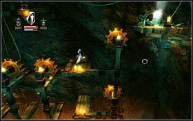 Znajdziesz tam kilka kół zębatych - Etap 12- Heartland Mines (2) | Opis przejścia Trine - Trine - poradnik do gry