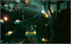 Przeskoczywszy na drewniane stopnie po prawej, będziesz wstanie wspiąć się po nich na górę i wejść do zamkniętej jaskini - Etap 12- Heartland Mines (2) | Opis przejścia Trine - Trine - poradnik do gry