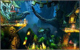 Po rozpoczęciu rozgrywki skieruj się w prawa stronę (tym razem nic nie ukryto na lewo) - Etap 13- Bramblestoke Village (1) | Opis przejścia Trine - Trine - poradnik do gry