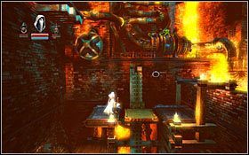 Nim z niej skorzystasz, przejdź maksymalnie w lewo i wespnij się na górę złodziejką - Etap 14- Iron Forge (1) | Opis przejścia Trine - Trine - poradnik do gry