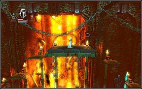 Po przejściu naszpikowanej pułapkami podłodze, dotrzesz do wielkiego zbiornika z lawą - Etap 14- Iron Forge (2) | Opis przejścia Trine - Trine - poradnik do gry