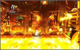 Swoją przeprawę wykonaj idąc dołem, gdyż właśnie tam ukryto mikstury - Etap 14- Iron Forge (3) | Opis przejścia Trine - Trine - poradnik do gry