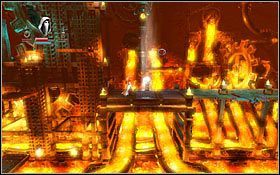 Kolejną znajdziesz u góry, po prawej stronie, na jednej z drewnianych platform - Etap 14- Iron Forge (3) | Opis przejścia Trine - Trine - poradnik do gry