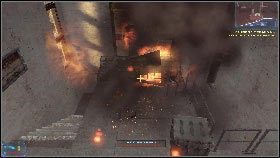 Podnieś jak najwięcej sond się da, ukryj się za pobliskim kontenerem i skorzystaj ze swojej nowej zabawki - Rozdział 1 - Zapada ciemność (2) | Opis przejścia Frontlines Fuel of War - Frontlines: Fuel of War - poradnik do gry