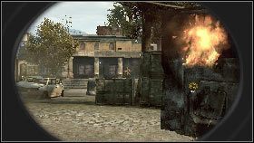 Twoim pierwszym zadaniem jest rozprawianie się w obrońcami 1 stojącymi na obrzeżach miasta - Rozdział 2 - Magnaci przemysłowi (1) | Opis przejścia Frontlines Fuel of War - Frontlines: Fuel of War - poradnik do gry