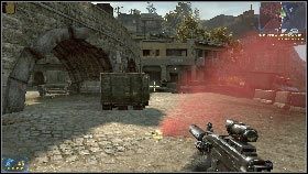 Stąd będziesz miał świetną pozycję do zdjęcia niebezpiecznego żołnierza [1] - Rozdział 2 - Magnaci przemysłowi (1) | Opis przejścia Frontlines Fuel of War - Frontlines: Fuel of War - poradnik do gry