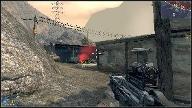 Chwilę po eksplozji pojawi się sojusznicy śmigłowiec z żołnierzami [1], którzy pomogą ci w dalszej części misji - Rozdział 3 - Kowadło (2) | Opis przejścia Frontlines Fuel of War - Frontlines: Fuel of War - poradnik do gry