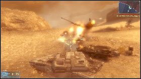 Po odparciu pierwszego ataku będziesz musiał stawić czoła drugiej fali czołgów 2 - Rozdział 3 - Cmentarz (1) | Opis przejścia Frontlines Fuel of War - Frontlines: Fuel of War - poradnik do gry