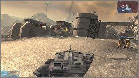 Po wejściu do środka wysadź w powietrze kolejną artylerię [1] - Rozdział 3 - Cmentarz (1) | Opis przejścia Frontlines Fuel of War - Frontlines: Fuel of War - poradnik do gry