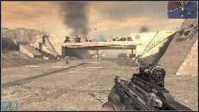 Kiedy wszyscy obrońcy padną trupem, podejdź do terminala [1] znajdującego się pod rakietą i wysadź go w powietrze - Rozdział 3 - Cmentarz (2) | Opis przejścia Frontlines Fuel of War - Frontlines: Fuel of War - poradnik do gry