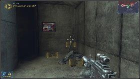 Następnie podejdź do panelu z prawej strony drzwi [1] i włam się do niego - Rozdział 4 - Król Gór (2) | Opis przejścia Frontlines Fuel of War - Frontlines: Fuel of War - poradnik do gry