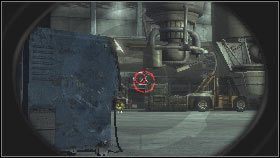 Użyj jej od razu, aby wjechać pod stojący na środku przyległej hali czołg [1] i wysadzić go w powietrze - Rozdział 4 - Król Gór (2) | Opis przejścia Frontlines Fuel of War - Frontlines: Fuel of War - poradnik do gry