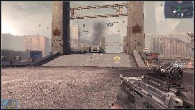 Następnie opuść pojazd, podejdź do satelity i wysadź ją w powietrze [1], przy pomocy ładunku wybuchowego - Rozdział 6 - Historia się powtarza (1) | Opis przejścia Frontlines Fuel of War - Frontlines: Fuel of War - poradnik do gry