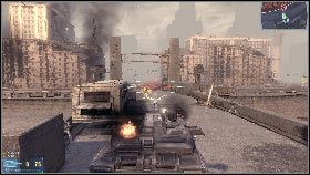 Najłatwiejszą metodą jest zniszczenie go przy pomocy celnego strzału z działa czołgu [1] - Rozdział 6 - Historia się powtarza (1) | Opis przejścia Frontlines Fuel of War - Frontlines: Fuel of War - poradnik do gry