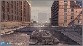 Przeskocz przez nie i ostrzelaj ukrywającego się za przewróconym stołem generała [1] - Rozdział 6 - Historia się powtarza (2) | Opis przejścia Frontlines Fuel of War - Frontlines: Fuel of War - poradnik do gry