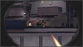 Po uczynieniu tego wejdź na plac, rozpraw się z niedobitkami, po czym wejdź do budynku z szerokim wejściem [1] - Rozdział 6 - Historia się powtarza (2) | Opis przejścia Frontlines Fuel of War - Frontlines: Fuel of War - poradnik do gry