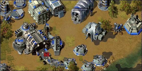 Nie będzie dużo miejsca pod rozbudowę. Uważaj, aby nie zablokować wyjazdu z fabryki. - Amerykanie #06 | Original War - Original War - poradnik do gry