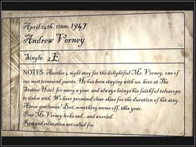 1 - Hotel - Andrew Verney (1) | Opis przejścia Dark Fall 3 Lost Souls - Dark Fall 3: Lost Souls - poradnik do gry