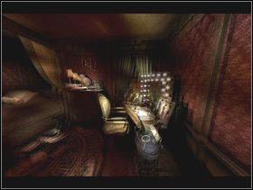 Wyjdź z pokoju - zauważysz, że na drzwiach pojawił się świecący symbol #1 - Hotel - Matilda Fly | Opis przejścia Dark Fall 3 Lost Souls - Dark Fall 3: Lost Souls - poradnik do gry