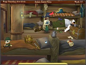 Sprawdź pirackie buty stojące przy koi (znajdziesz srebrnika) - Piracki okręt Howella | Opis przejścia Jolly Rover - Jolly Rover - poradnik do gry