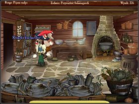 Wreszcie wejdź do kuchni (przejście na wprost, w głębi ekranu) - Groggy Island (1) | Opis przejścia Jolly Rover - Jolly Rover - poradnik do gry