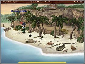 Opuść tawernę i skieruj się na Żółwią Plażę (w lewo) - Groggy Island (1) | Opis przejścia Jolly Rover - Jolly Rover - poradnik do gry