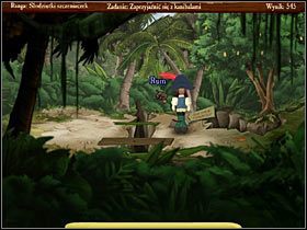 W tym celu wróć na plażę, gdzie zdemontuj tablicę znaku i przetransportuj ją nad dziurę - Cannibal Island (1) | Opis przejścia Jolly Rover - Jolly Rover - poradnik do gry