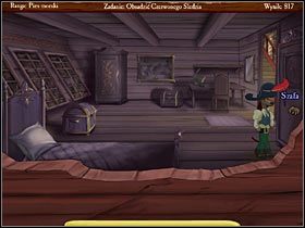 Podejdź do łóżka i zajrzyj pod poduszkę - Cannibal Island (4) | Opis przejścia Jolly Rover - Jolly Rover - poradnik do gry