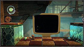 W pewnym momencie zbierzemy kilka pierwszych przedmiotów - Test nowicjusza | Kryjówka Da Vinci | LittleBigPlanet 2 - LittleBigPlanet 2 - poradnik do gry