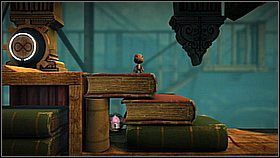 Możemy kontynuować podróż - przeskakujemy po trzech gąbkach, które prowadziły do klucza - Chwytaj i bujaj | Kryjówka Da Vinci | LittleBigPlanet 2 - LittleBigPlanet 2 - poradnik do gry