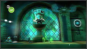 Podczas poziomu zdobywamy naklejkę Drewnianej zębatki 1 - dzięki temu możemy na początku aktywować oznaczone miejsce - Test Męstwa (2) | Kryjówka Da Vinci | LittleBigPlanet 2 - LittleBigPlanet 2 - poradnik do gry