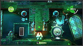 Przemierzając odmienioną wersję poziomu korzystamy z kotwiczki do pochwycenia niedostępnych wcześniej obiektów - Test Męstwa (2) | Kryjówka Da Vinci | LittleBigPlanet 2 - LittleBigPlanet 2 - poradnik do gry