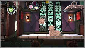 Przedostajemy się dachem na drugą stronę wagonu i wchodzimy do niego - Pociąg-pułapka | Laboratorium Wiktorii | LittleBigPlanet 2 - LittleBigPlanet 2 - poradnik do gry