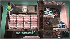 Dostanie przedmiotów dostępnych na górze jest proste - potrzebujemy dwóch znajomych - Pociąg-pułapka | Laboratorium Wiktorii | LittleBigPlanet 2 - LittleBigPlanet 2 - poradnik do gry