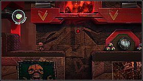 Na początku zeskakujemy na taśmę produkcyjną i zbieramy bańki - Przetwarzanie śmieci | Fabryka lepszego jutra | LittleBigPlanet 2 - LittleBigPlanet 2 - poradnik do gry