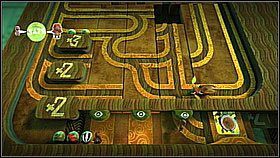 W tej strefie gracze muszą doprowadzić świetliki do jednego z trzech celów - dwa z nich mogą zostać odblokowane przez dwóch graczy, jeden tylko przez trzech - Przy dobrej zabawie świetliki szybko lecą | Azyl Ewy | LittleBigPlanet 2 - LittleBigPlanet 2 - poradnik do gry