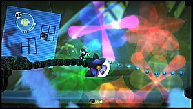 Wskakujemy do góry dzięki wyrzutni, którą stworzymy po napełnieniu kropelki wodą - Casa Del Higginbotam | Azyl Ewy | LittleBigPlanet 2 - LittleBigPlanet 2 - poradnik do gry