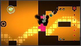 Dwa przedmioty są za działkami - jeden za górnym, drugi za dolnym - Walka trzmieli | Kosmos | LittleBigPlanet 2 - LittleBigPlanet 2 - poradnik do gry