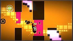 Dwie bańki są przy górnym i dolnym rogu platform (za blokami, które próbowały nas zablokować) - Walka trzmieli | Kosmos | LittleBigPlanet 2 - LittleBigPlanet 2 - poradnik do gry