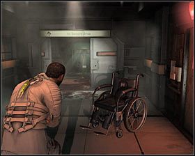 Biegnij teraz w stronę pokazanego na pierwszym screenie przejścia prowadzącego do [Outer Hall] #1, ignorując potwora, który przebiegnie Ci przed nosem - Rozdział 1 (1) | Opis przejścia gry Dead Space 2 - Dead Space 2 - poradnik do gry