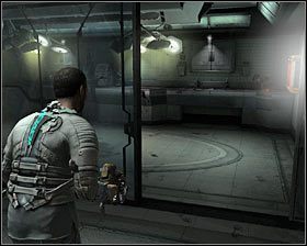 W oddali powinieneś zauważyć przywiązanego do stołu nekromorfa - Rozdział 1 (3) | Opis przejścia gry Dead Space 2 - Dead Space 2 - poradnik do gry