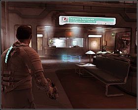 Zauważ, że osoba, która Ci uciekała znajduje się już po drugiej stronie zamykających się drzwi #1 - Rozdział 1 (4) | Opis przejścia gry Dead Space 2 - Dead Space 2 - poradnik do gry