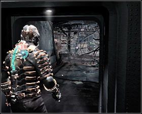 Ruszaj w stronę drzwi prowadzących do [Emergency Arrival Area] #1 - Rozdział 1 (5) | Opis przejścia gry Dead Space 2 - Dead Space 2 - poradnik do gry