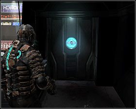 W lewej części pomieszczenia odnajdziesz pierwszy warsztat (Bench) #1 - Rozdział 2 (1) | Opis przejścia gry Dead Space 2 - Dead Space 2 - poradnik do gry