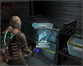 W składziku znajduje się mnóstwo przydatnych rzeczy, przy czym najważniejsze z nich to: rubinowy półprzewodnik (Ruby Semiconductor), Text Log #1 oraz schemat węzła mocy (Schematic - Power Node) #2 - Rozdział 2 (1) | Opis przejścia gry Dead Space 2 - Dead Space 2 - poradnik do gry