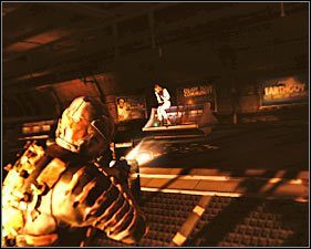 Uważaj, gdyż ostatni Exploder wyskoczy z szybu na lewo od Ciebie, tak więc nie będziesz miał dużo czasu na to żeby go zlikwidować #1 - Rozdział 2 (2) | Opis przejścia gry Dead Space 2 - Dead Space 2 - poradnik do gry