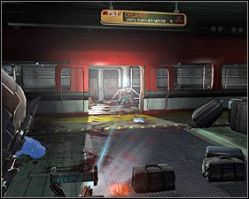 Oprócz Infectora będziesz się także musiał pozbyć nieco bardziej wytrzymałej odmiany Slashera (warto tu sobie pomóc stazą) #1 oraz potwora stworzonego przez Infectora, który będzie znajdował się wewnątrz kolejki #2 - Rozdział 2 (2) | Opis przejścia gry Dead Space 2 - Dead Space 2 - poradnik do gry